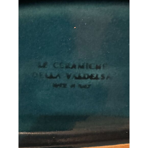 Le Ceramiche Oval Ceramic Platter With Woven Pattern Edge - Picture 9 of 9